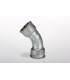 Courbe 45°GR Acier Zing. F.12/17