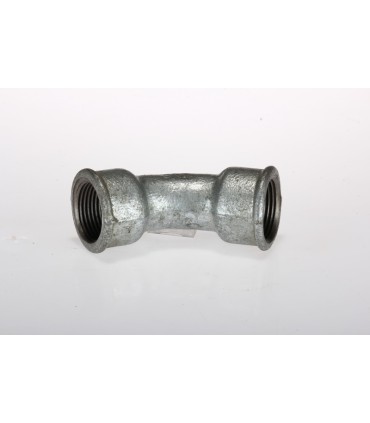 Courbe 45°GR Acier Zing. F.12/17