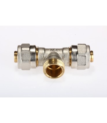 Té male 20x27 pour tuyaux multicouche Ø20