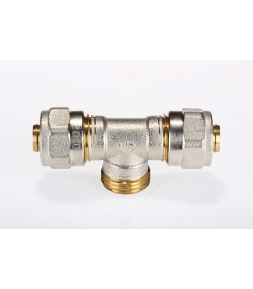 Té male 20x27 pour tuyaux multicouche Ø20