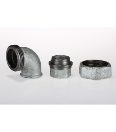 Coude Union Acier Zingué F.33/42