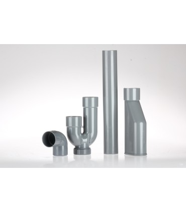 Siphon Vidage Double PVC Ø40